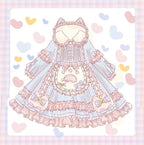 Sweet Pink Spring Autumn Winter Lolita Dress Fleece Long Sleeve Sweetheart OP