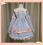 Sweet Pink Spring Autumn Winter Lolita Dress Fleece Long Sleeve Sweetheart OP