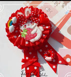 Sweet Red Plaid Strawberry Bunny House Lolita Spring Summer Short Sleeve Op Dress