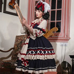 Sweet Ruffls Bow Lolita Dress Snow White Long Sleeved Daily Long Dress in Autumn OP