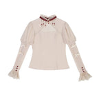Sweet Vintage Lolita Dress Rabbit Red Gigot Sleeve Princess Dress in Fall