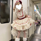 Sweet and Cute Light Lolita Dress Short Sleeve OP Cake Dress