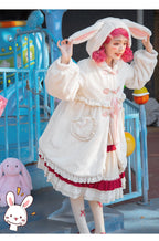 Sweet and Cute Lolita Coat Autumn and Winter Thickened Plush Christmas Lolita Cape