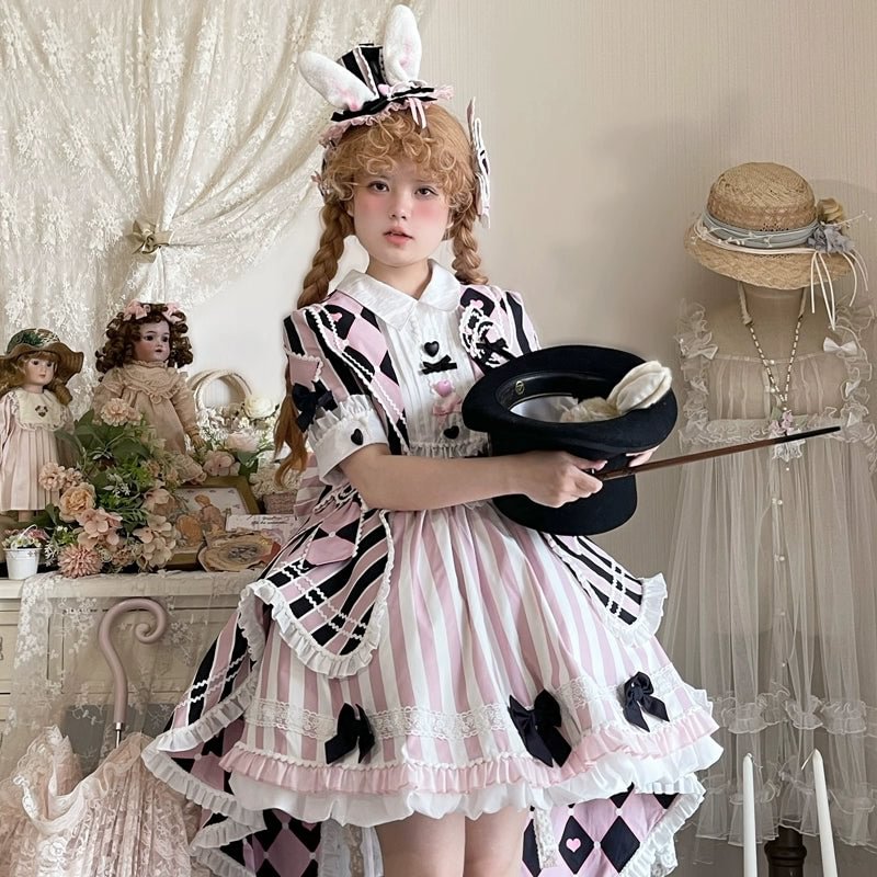 Sweetheart Bow Cute Girl Dress OP Strip