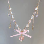 Sweetheart Bow Love Shell Star Necklace Lolita Accessory Sweet Girl