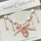 Sweetheart Bow Love Shell Star Necklace Lolita Accessory Sweet Girl