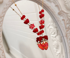 Lolita Necklace Sweetheart Strawberry Handmade Cute Sweet Girl Lolita Accessories