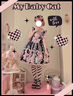 Sweetheart Sweet Lolita Dress Pink Blue Black Short Sleeve OP