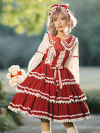 Sweetheart Three-section Long Sleeve Bowknot JSK Lolita Dress