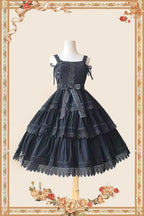 Sweetheart Three-section Long Sleeve Bowknot JSK Lolita Dress