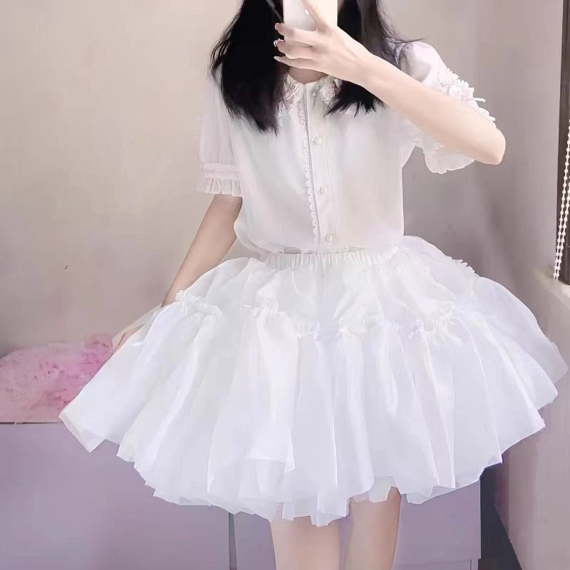 Petticoats Ultra Gorgeous Lolita Soft Girl Petticoat Puffy Fairy Lolita