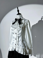 Gothic Lolita Vampire Duke Dark Dress Set Black Skirt White