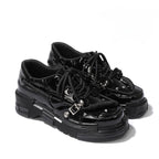 Lolita Shoes Versatile Chunky Loafers Autumn Winter Oxfords for Women Height Increasing Smart Casual