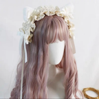 Lolita Hair Accessories Sweet Cat Ears Hairband Bowknot Hairpins Kawaii Headband