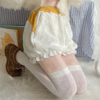 White Cute Lolita Petticoats Pumpkin Pants Cotton Velvet Thermal Lantern Shorts