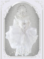 White Moonlight Multi-layer Cake Lace Dress Lolita Princess Wind Wedding