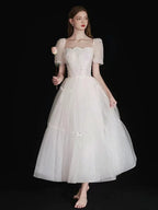 White Wedding Lolita Dress Wine Red Elegant Evening Gown Bubble Dress Sleeves Princess Prom Dress Large Size for Women OP Plus Size