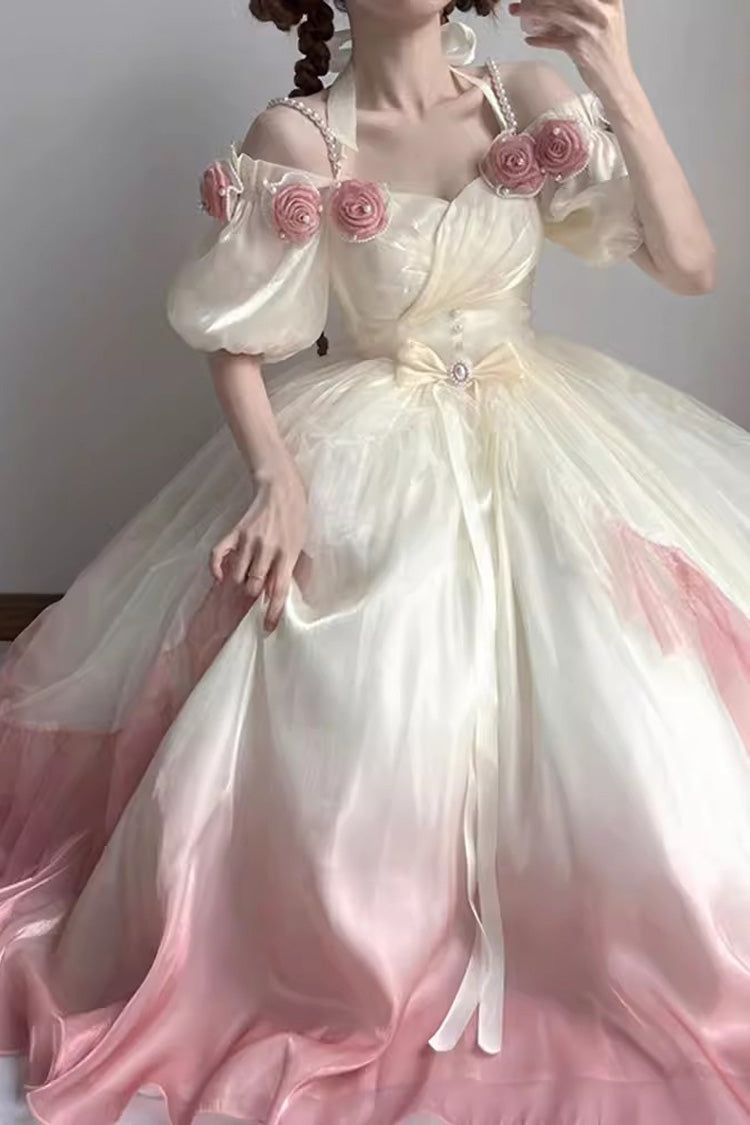 Multi-Color Bowknot Plus Size Elegant Princess Sweet Lolita Dress