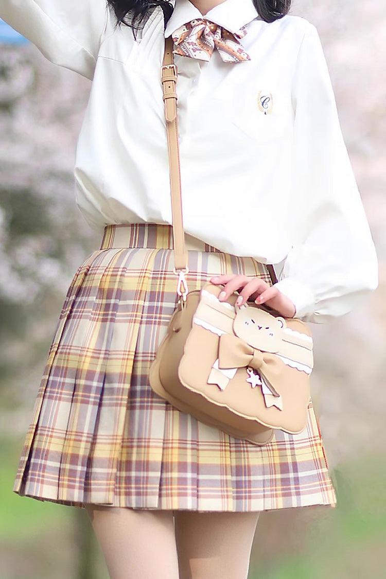 Brown Bowknot Bear Sweet Lolita Crossbody Bag