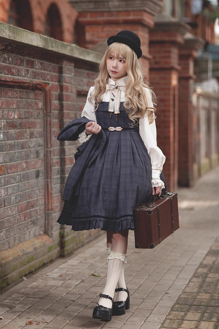 Princess Lost In The Fog Ruffle College Style Elegant Classic Lolita JSK Dress 2 Colors