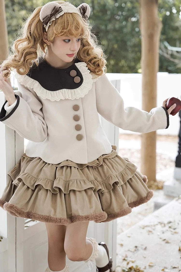 Brown Coco Diary Autumn Winter Sweet Princess Lolita Skirt