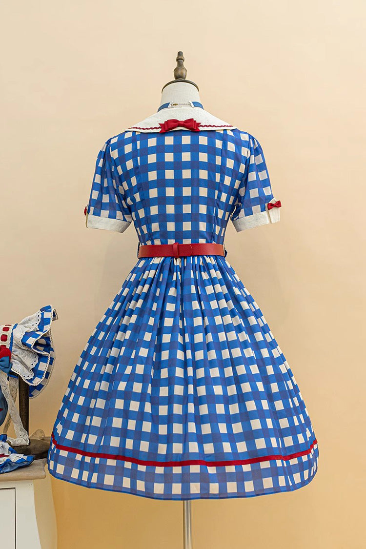 Sweetheart Cat Short Sleeves Print Embroidery Sweet Lolita Dress 3 Colors