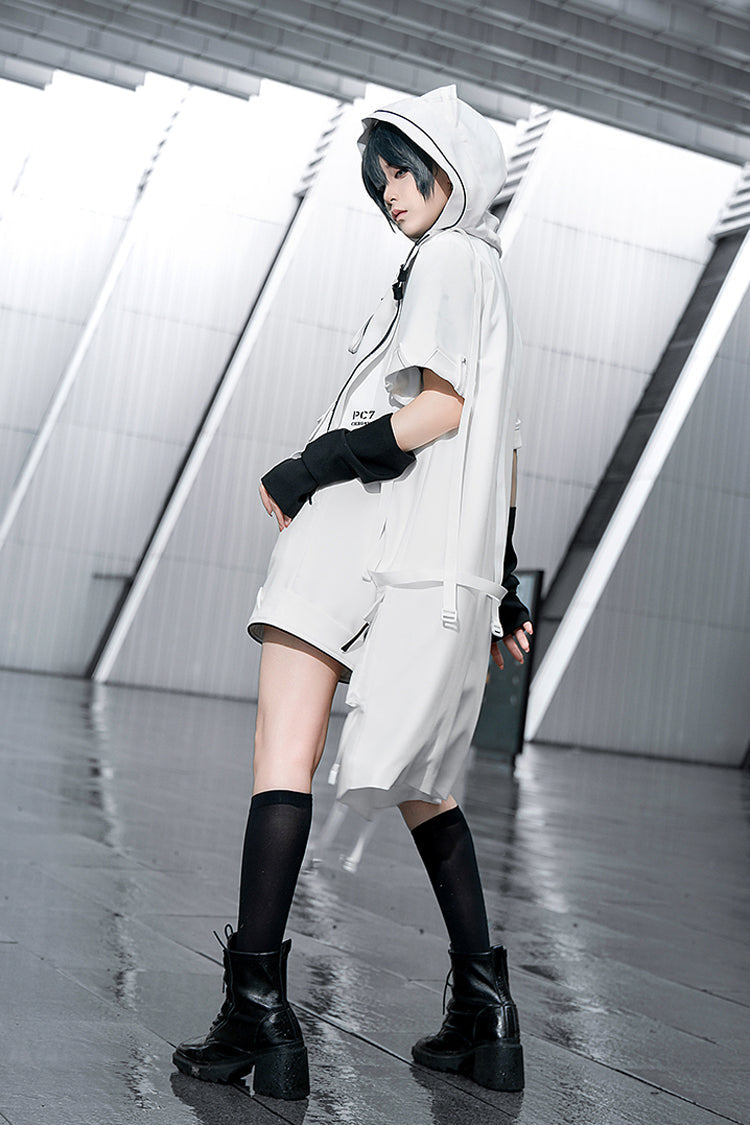 White White Cat Functional Style Ouji Fashion Prince Handsome Lolita Cat Ears Coat