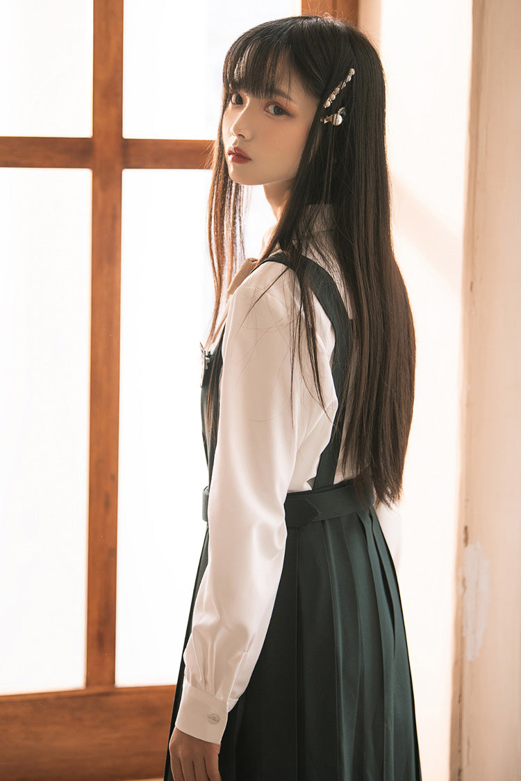 Green Artemis Sweet College Style Elegant Lolita Jumper Dress