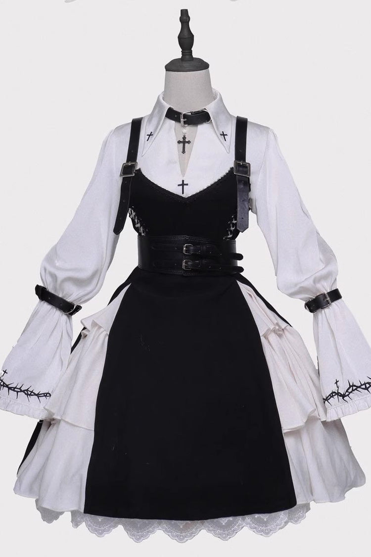 Black Stockholm Lover Gothic Plus Size Lolita Jsk Dress