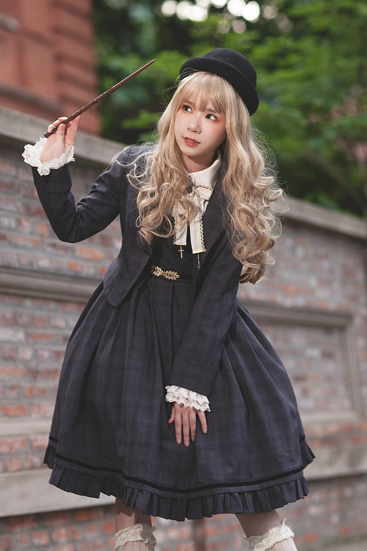 Princess Lost In The Fog Ruffle College Style Elegant Classic Lolita JSK Dress 2 Colors