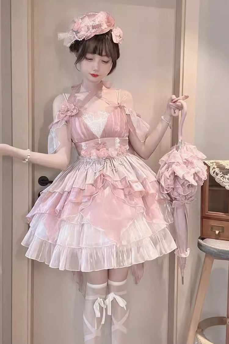 Cat Fairy Multi-layer Ruffle Hanayome Sweet Princess Lolita Jsk Dress