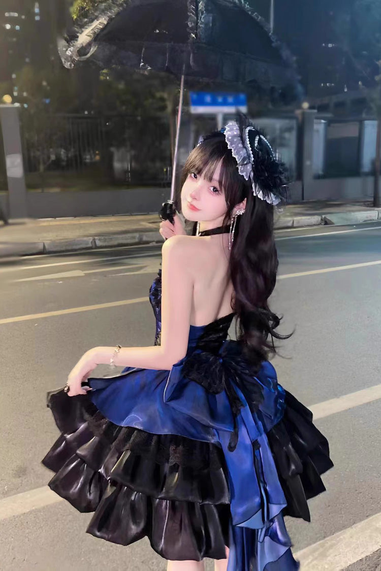 Love God's Promise Sleeveless Multi-layer Ruffle Sweet Elegant Princess Lolita Dress 3 Colors