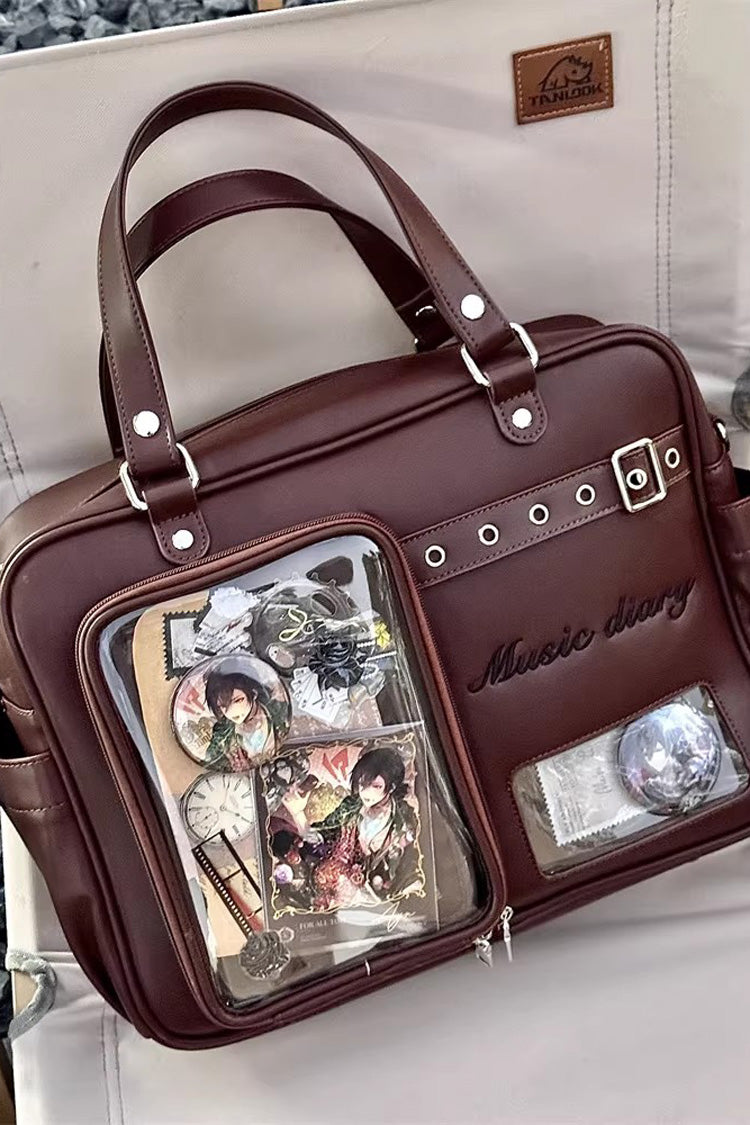 Classic Large Capacity Embroidered Crossbody Lolita Itabag 3 Colors