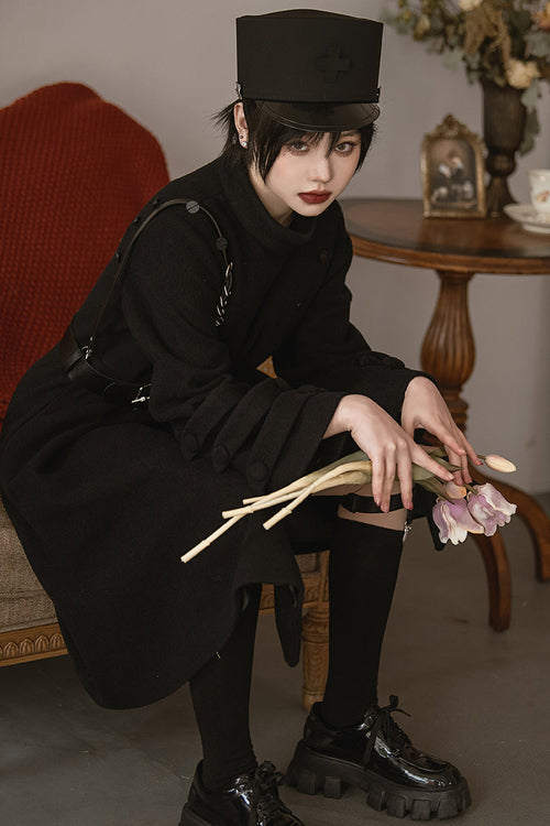 Black Princess Chronicles The northernmost Forest Military Ouji Lolita Coat