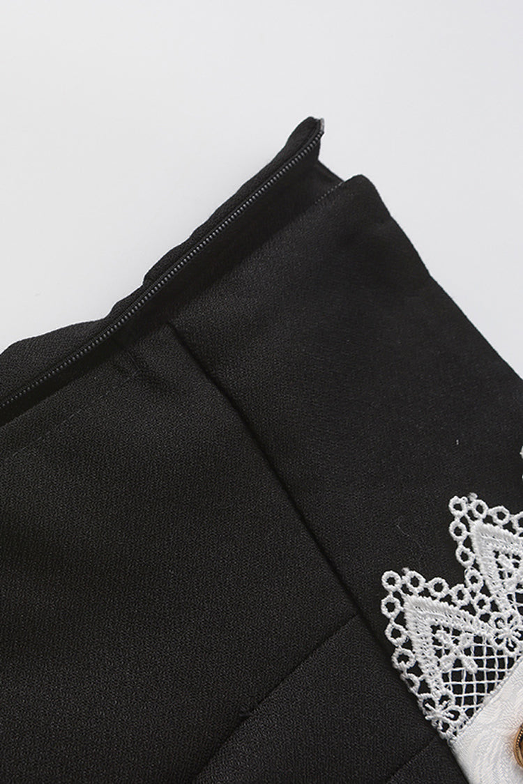 Black The Secret of Fatima Lace Ouji Vintage Prince Lolita Shorts