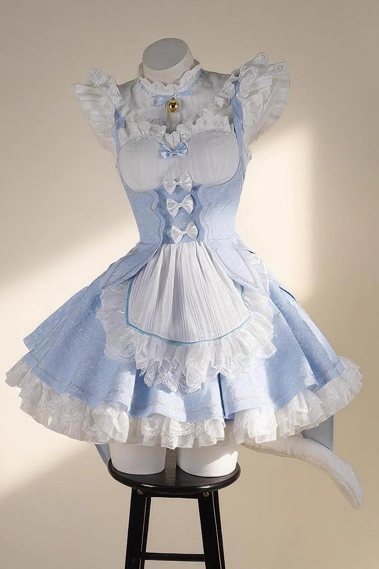 Ram Rem Ruffle Bowknot Sweet Japanese Lolita Jsk Dress Set 2 Colors