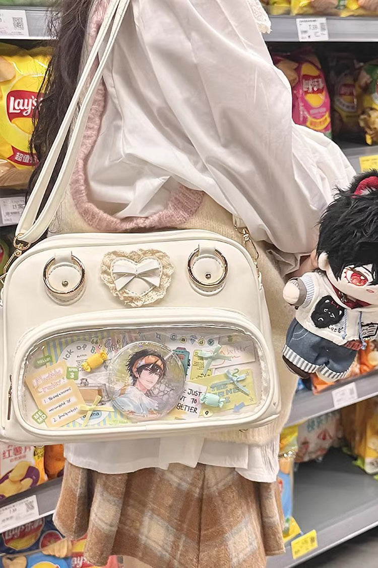 Sweet Anime-style Transparent Bow Japanese Lolita Itabag 5 Colors