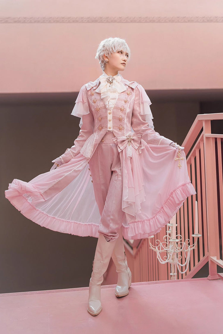 Pink Glass Castle Elegant Handsome Prince Ouji Fashion Lolita Pants