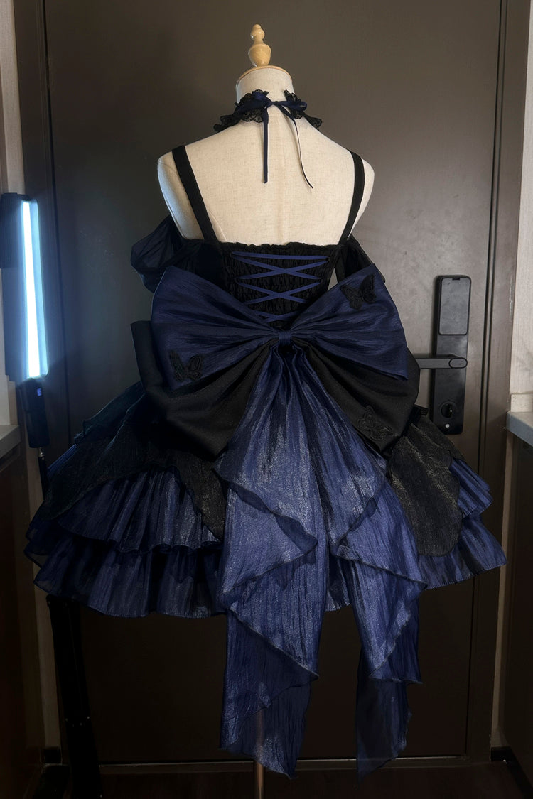 Swan Lake Multi-Layered Ruffle Bowknot Gothic Princess Lolita Jsk Dress 2 Colors