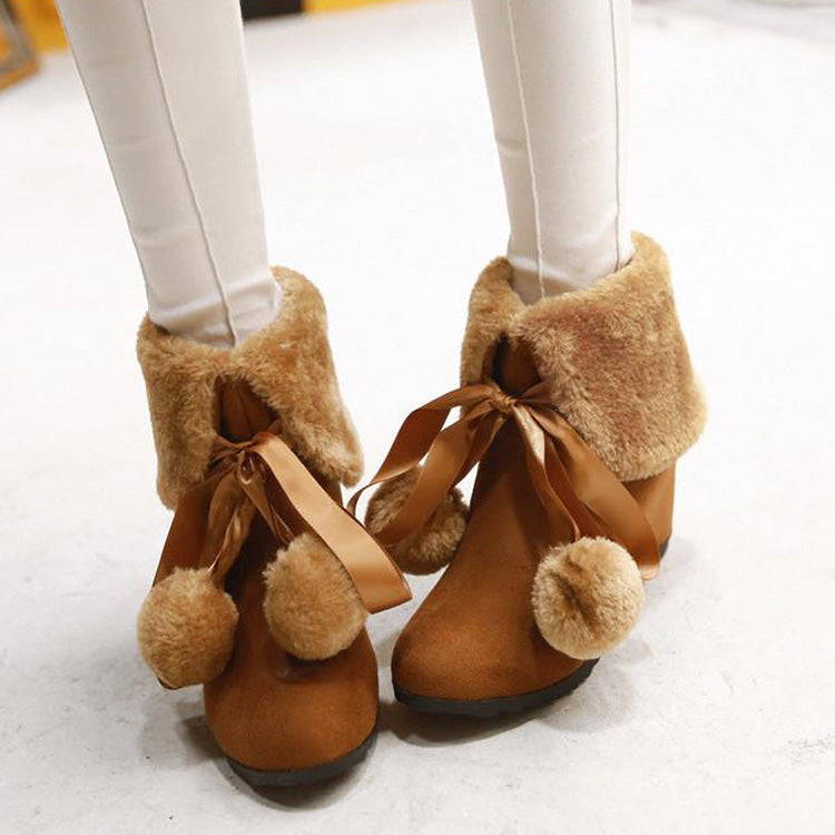 Cute Loli Furball Sweet Lolita Boots 3 Colors