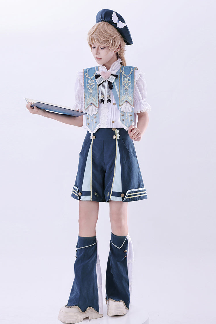 Blue Messenger of Heaven Ouji Prince Handsome Lolita Shorts