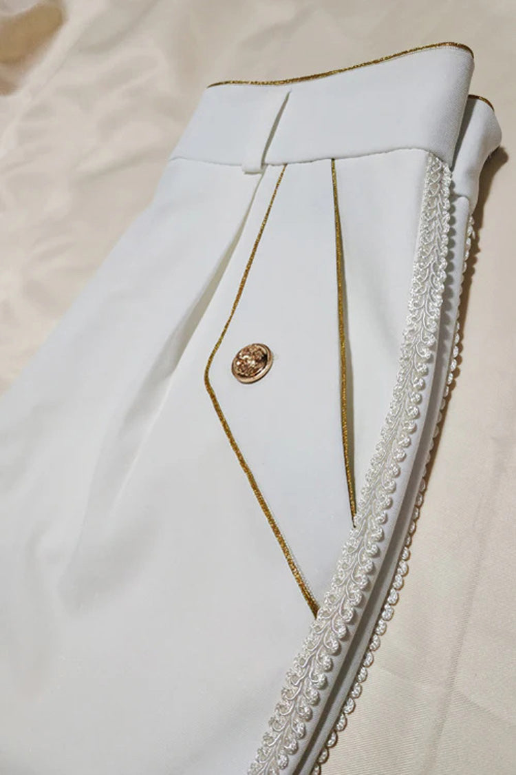 Prince Style Retro Immortal Rose Ouji Lolita Trousers