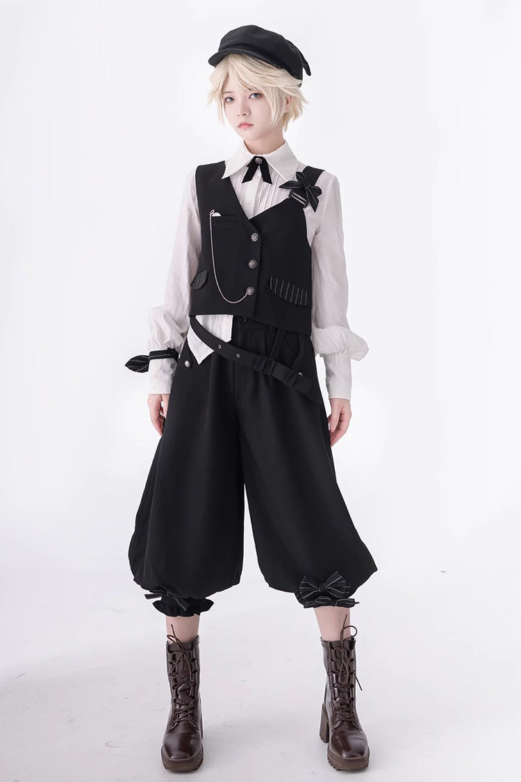 White Long Sleeves Secret Morning Paper Ouji Fashion Lolita Blouse
