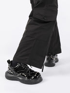 Lolita Shoes Black Unisex Vintage Lace-Up Thick Soled Casual Japanese Style Leather for Women