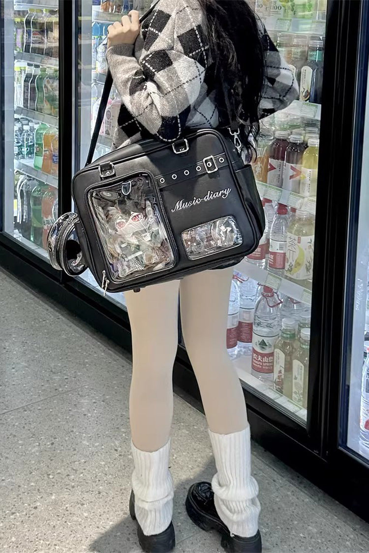 Classic Large Capacity Embroidered Crossbody Lolita Itabag 3 Colors