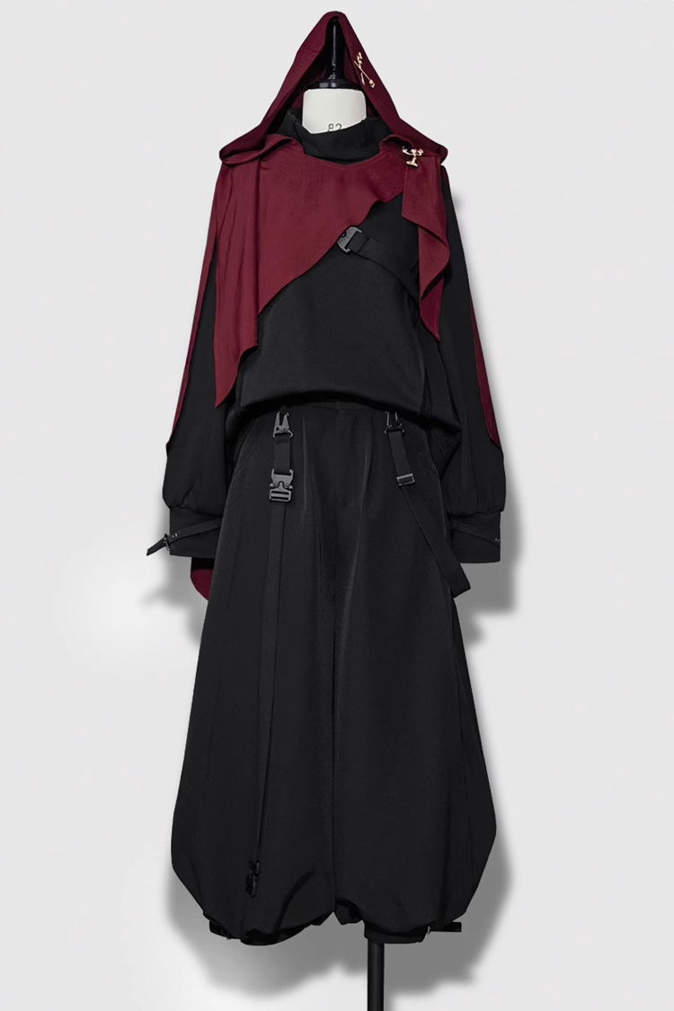 Black Functional Rabbit Cool and Handsome Ouji Lolita Top