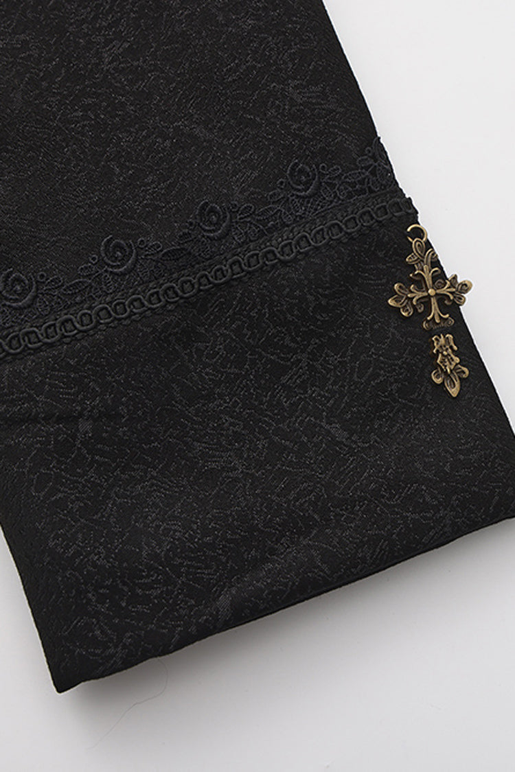 Black The Eternal Sea of Hope Long Sleeves Ouji Fashion Vintage Elegant Prince Lolita Long Coat