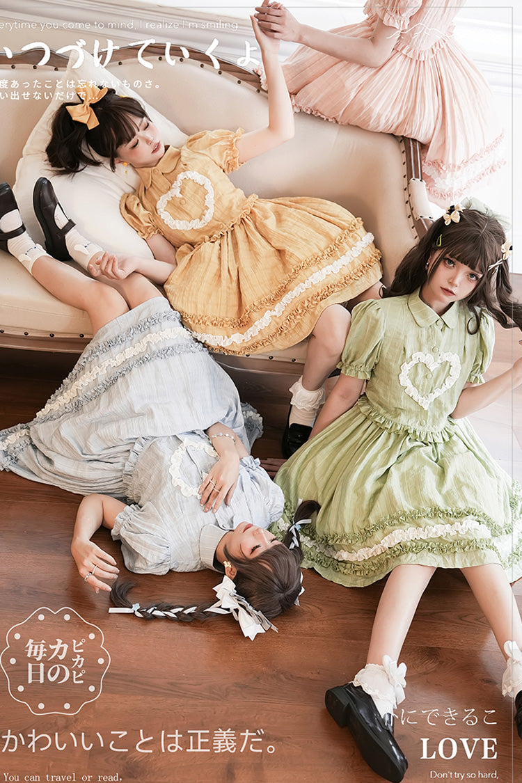Buji Island Sleeveless Ruffle Bowknot Sweet Lolita Jsk Dress 4 Colors