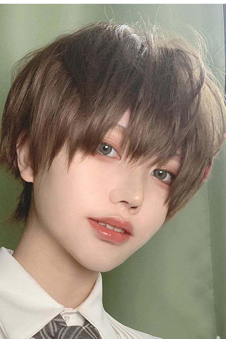 Brown Short Hair Prince Ouji Wig