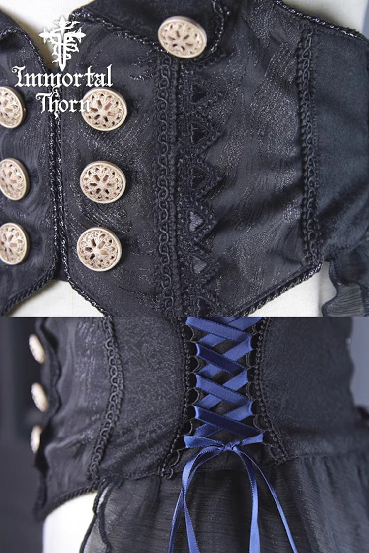 Black The Eternal Dark Night Ouji Fashion Elegant Prince Lolita Waistband